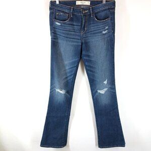Abercrombie & Fitch The A&F Distressed Skinny Boot Jeans Size 6S